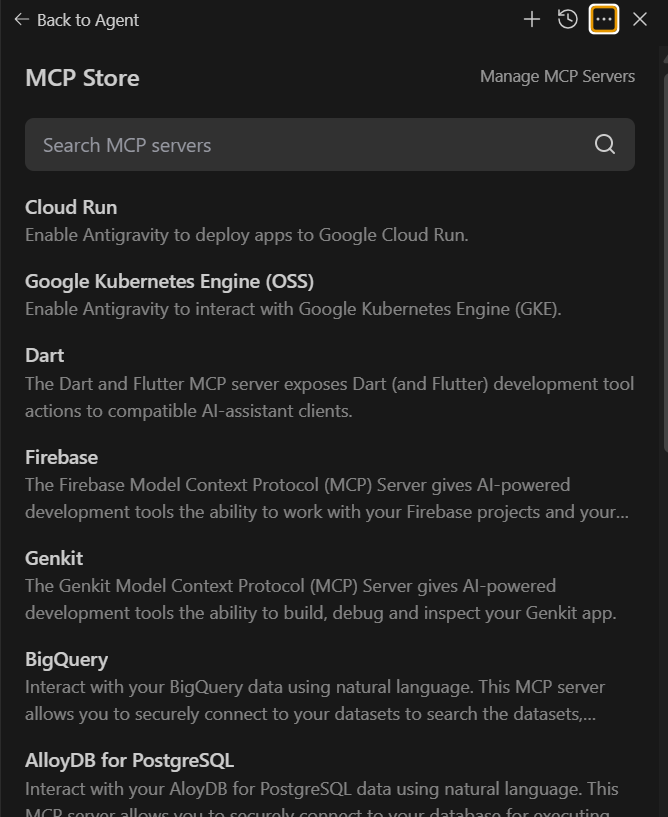 Antigravity MCP Store